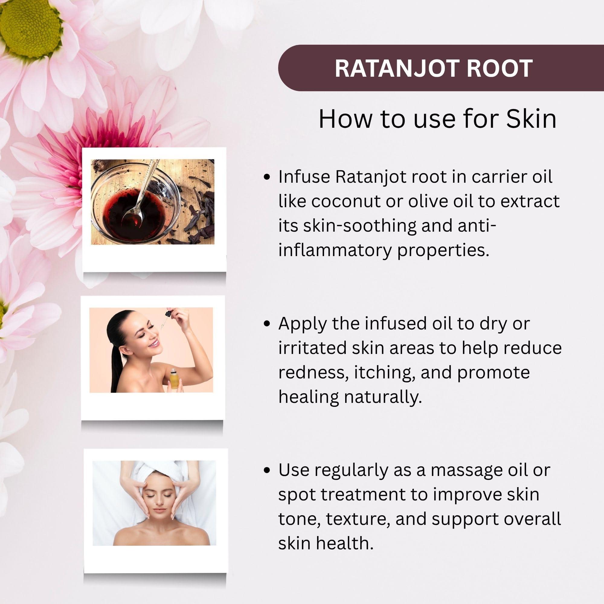 BrijBooti BrijBooti Birju Mahavir Ratanjot - Alkanna Tinctoria -Alkanet Root 400 Gr