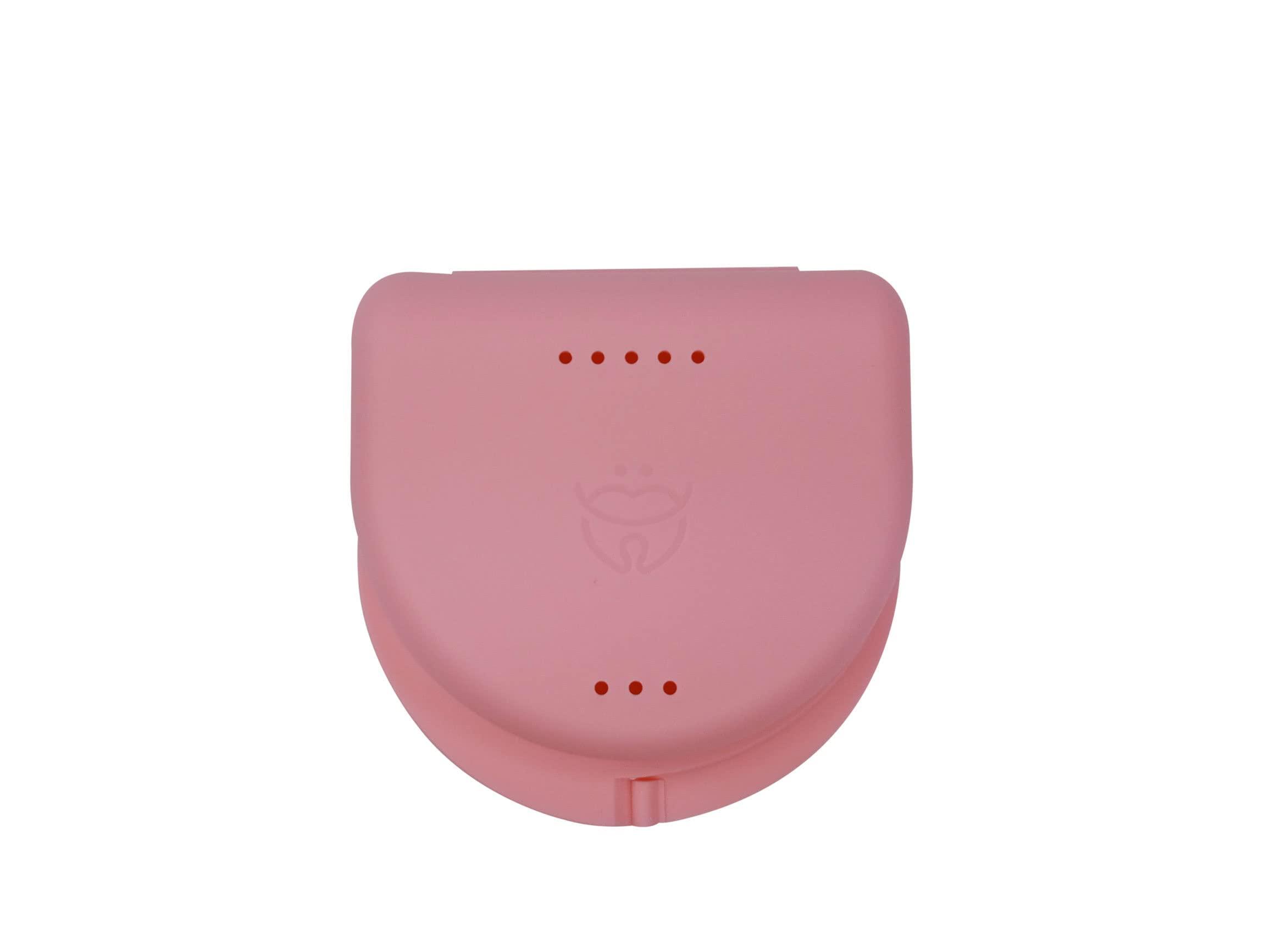 Dentosmile Dentosmile Dental Orthodontic Retainer/Aligner Case/Box/Mouth Guard and Denture Storage in Pink Colour (3)