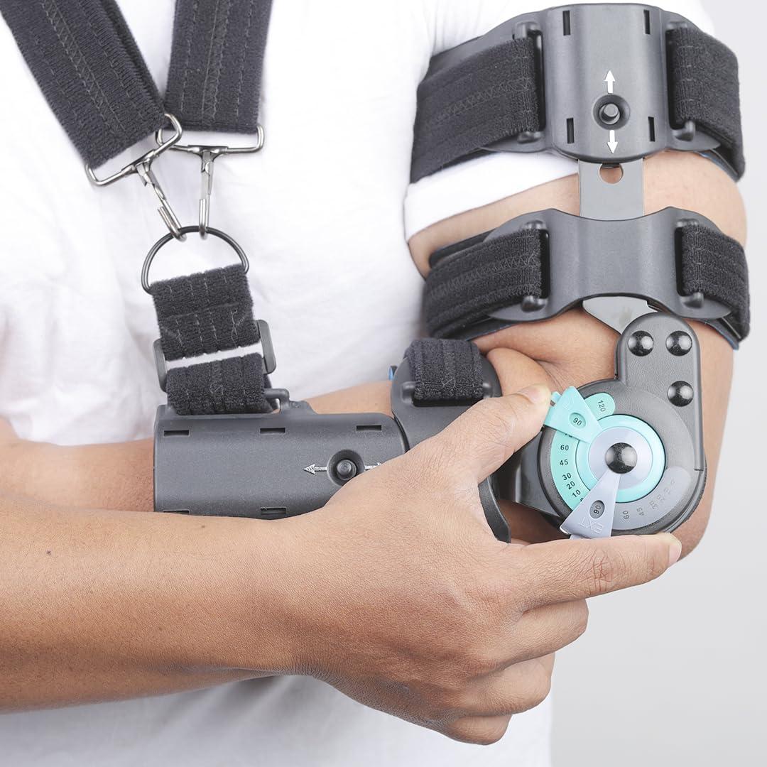 Dyna Dyna ROM Elbow Brace-Universal Size-Range of Motion Elbow Support (Right)