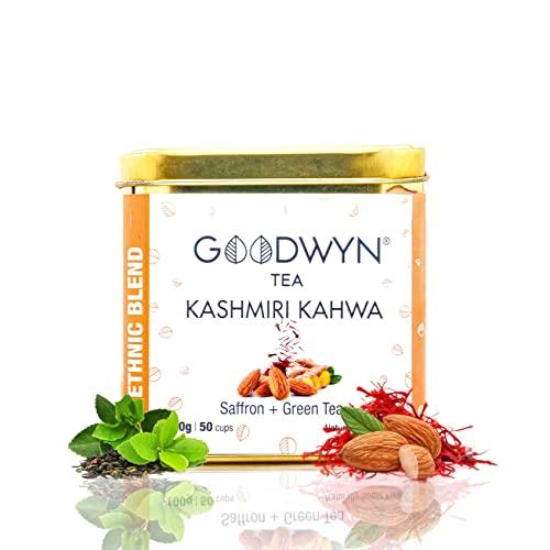 Goodwyn Goodwyn Kashmiri Kahwa Green Tea, A Supreme Blend of Green Tea and Indian Spices, 100 Grams