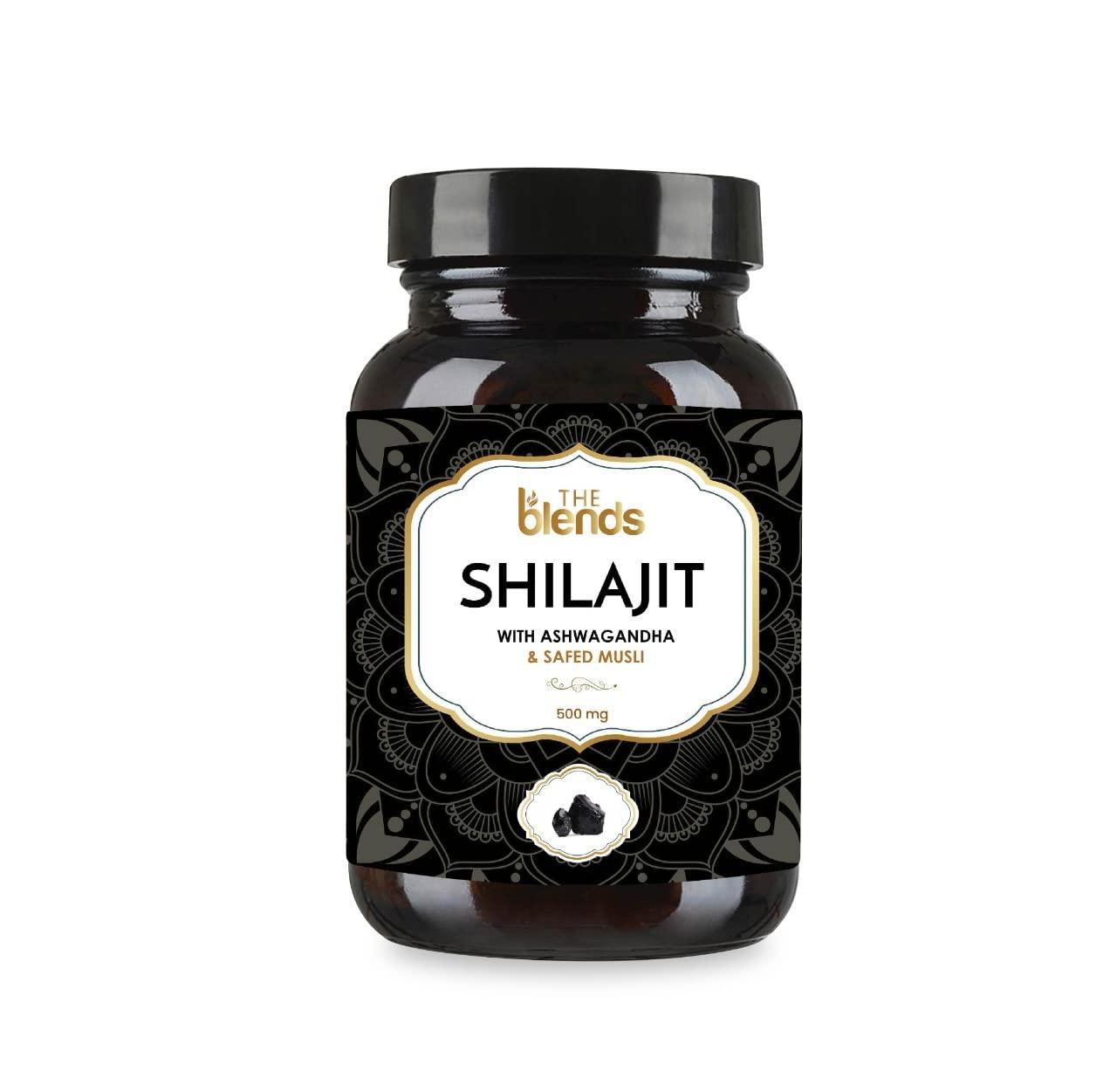 The blends The Blends Shilajit Capsule 500 MG with Ashwagandha and Safed Musli, For Men & Women Pack of 1 (60 Capsule)