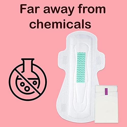 Snowy Snowy Maxi Extra Large Anion Soft Cotton Cover Pads, Large Pads for Heavy Flow, Cotton XXL Sanitary Pads, Anion Strip in Pads, Pack of Two (16 Pads)