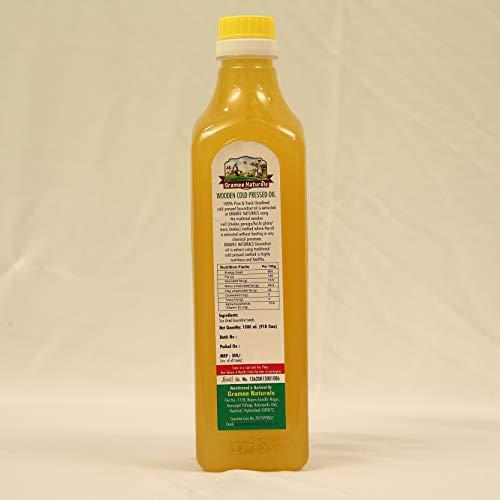 GRAMEE NATURALS Gramee Naturals 100% Wood Cold Pressed Groundnut Oil/ Peanut Oil, 1000ml (Pack of 2)