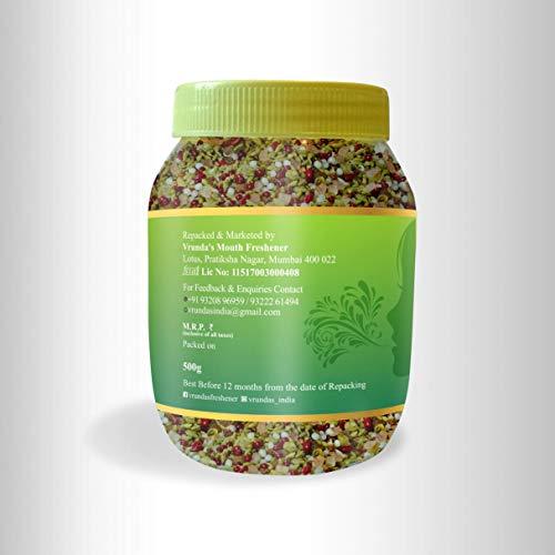 Vrunda's Vrunda's Shahi Meva 500 Gm [Indian Mouthfreshner,Natural Badishep ,Healthy Fennel Seeds,Roasted Saunf,Digestive Aniseed ,Mix variyali, After Meal Mukhwas]