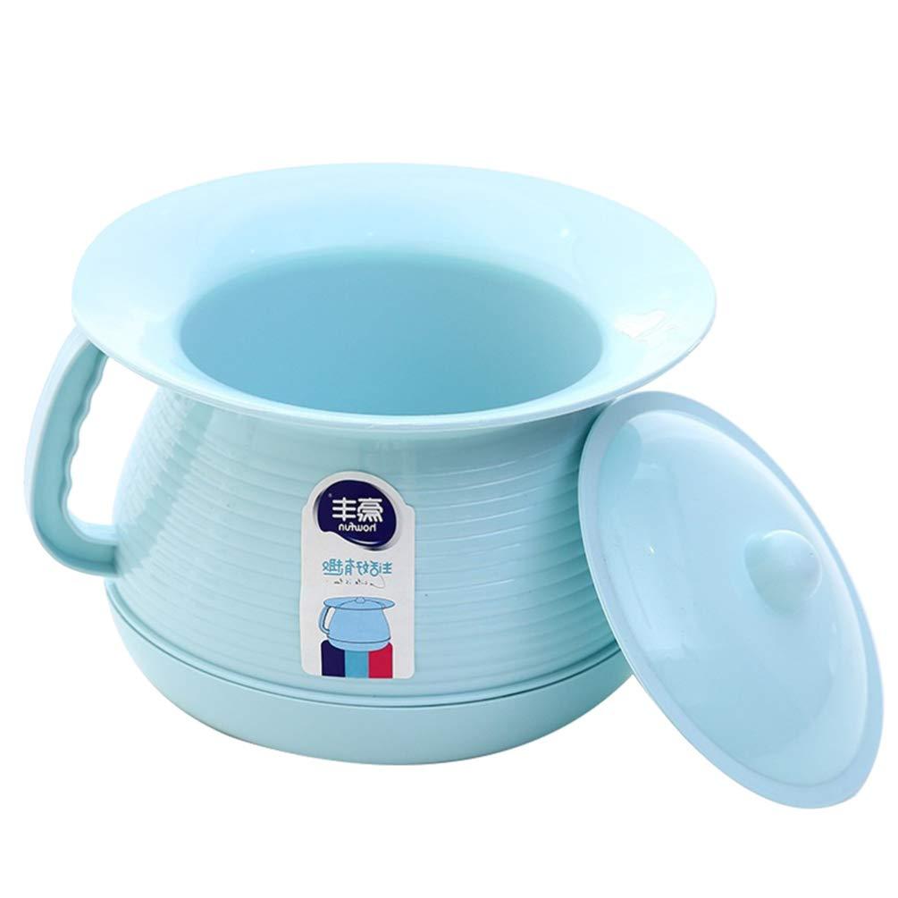 HEALLILY HEALLILY Potty Urinal Chamber Pot Bedpan Urinal Bottle Urine Pot Pee Bottle Urinal Bottle Urine Pots Urine Bucket Mobile Toilet for Kids Female Blue