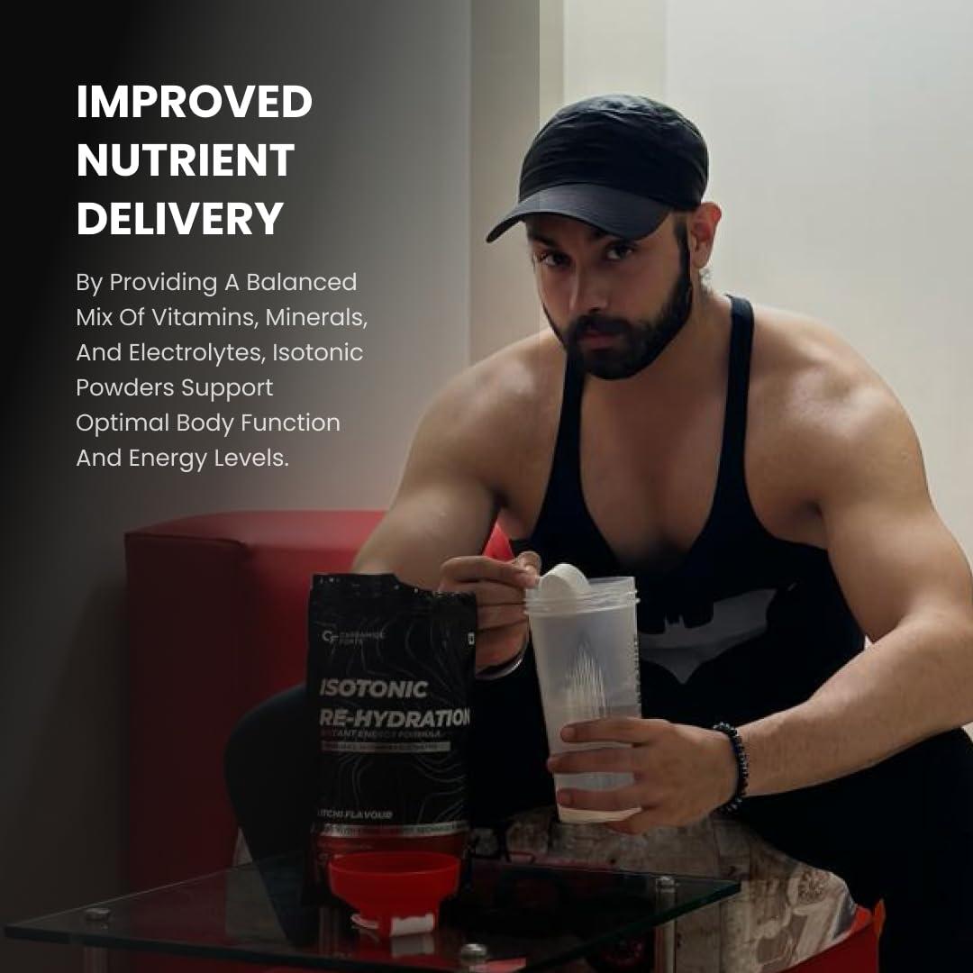Carbamide Forte Carbamide Forte Isotonic Powder | Pre Workout Supplement For Men And Women| Instant Energy Drink for PreWorkout | Electrolytes Powder with added BCAA & L Glutamine - WaterMelon Flavour - 500g (Pack of 2)