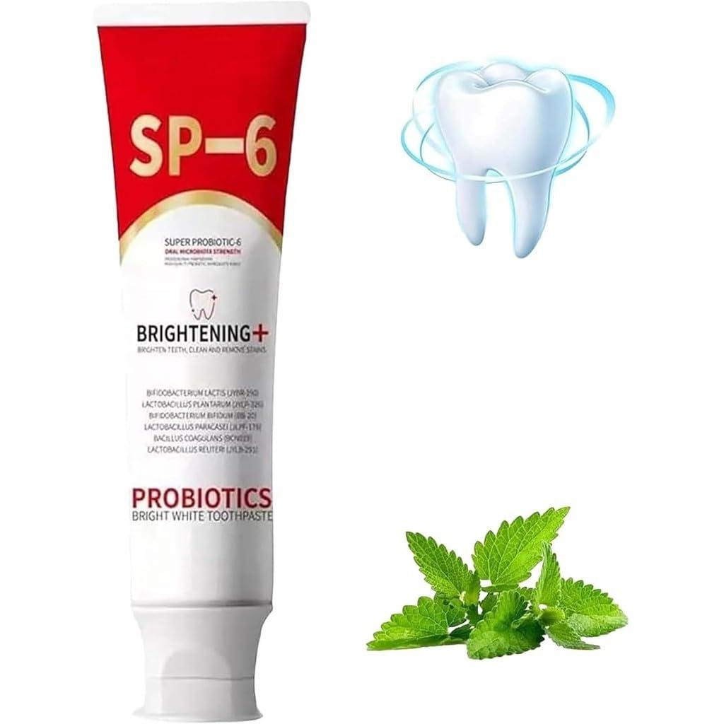 Generic New Sp-6 Toothpaste, Brightening & Stain Removing Toothpaste, Sp-6 Probiotic Whitening Toothpaste, Sp-6 Teeth Whitener Toothpaste, Natural Tooth Whitener, 30g - (Pack of 1)