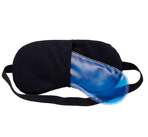 Jenna Jenna™ Cute Gel Sleeping Eye Shade Mask Cover for Insomnia, Meditation, Puffy Eyes and Dark Circles WhiteLine Blue