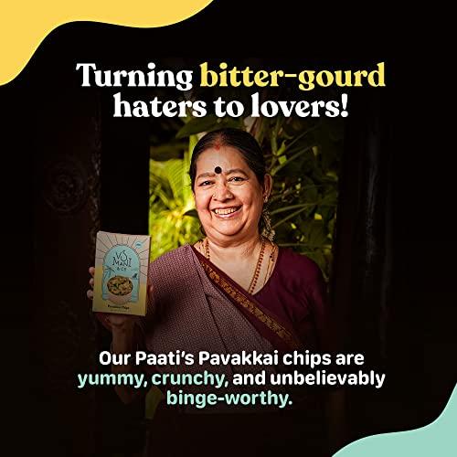 VS MANI & CO. VS Mani & Co Bittergourd Chips - Authentic South Indian Pavakkai Chips Snack | Fresh Ingredients, No Preservatives | Pack of 2 x 65gm | 130gm