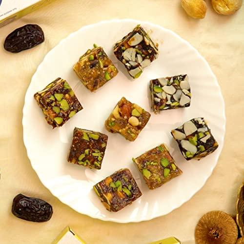 MEETHADABBA MeethaDabba Anjir Pak, Sugar Free Indian Sweet, No Added Sugar, Dry Fruit Mithai, For Diabetic Patients, Anjeer Dry Fruit Pak, 12 pcs 250 grams