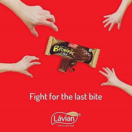 Lavian Lavian Double Choco Brownie Cake, Pack of 20 Individually Packed Cakes, 520g (Single Unit)