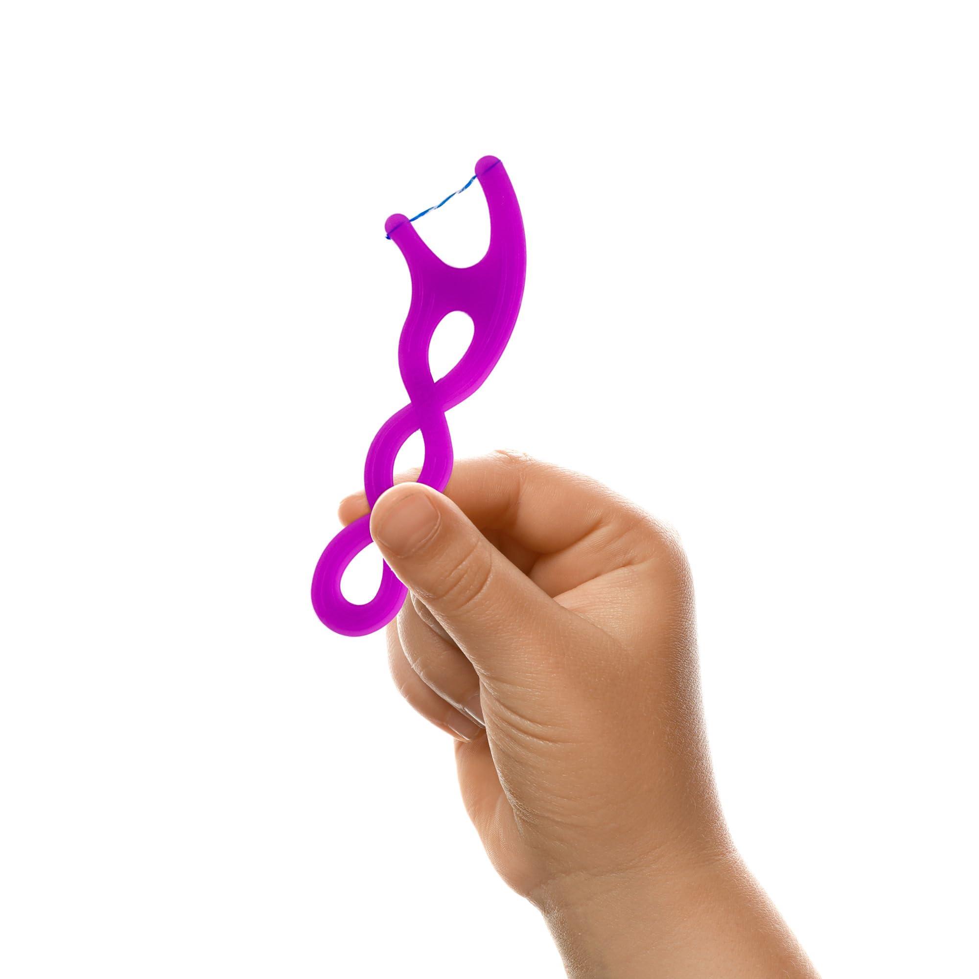 Gum GUM - 857R Crayola Twistables Flossers, Fluoride Coated, Twisted Fruit Flavors, Ages 3+, 75 Count