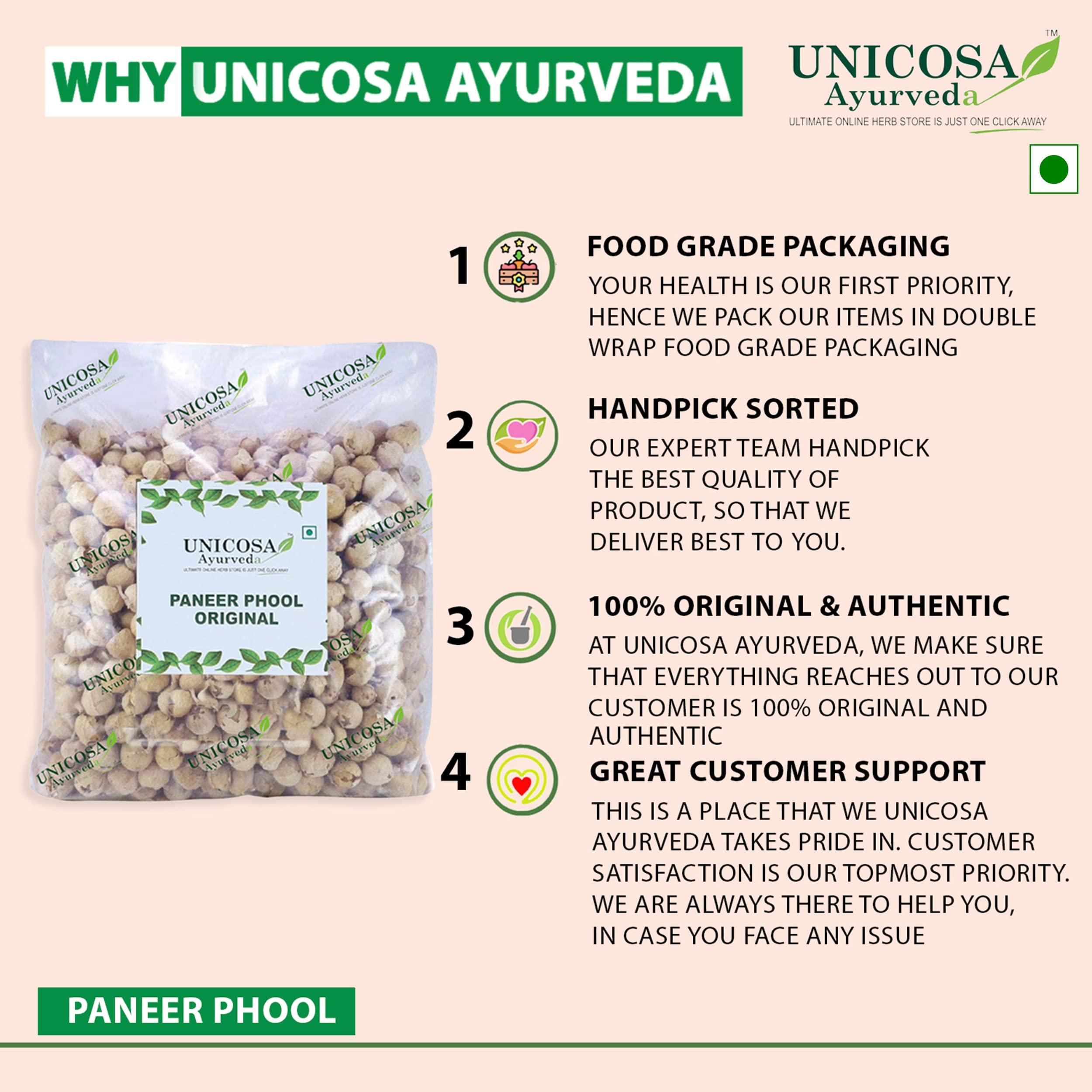 UNICOSA Ayurveda UNICOSA Ayurveda Natural Paneer Phool Herb for Diabetes 800gm | Paneer Doda | Withania Coagulans | Paneer Dodi