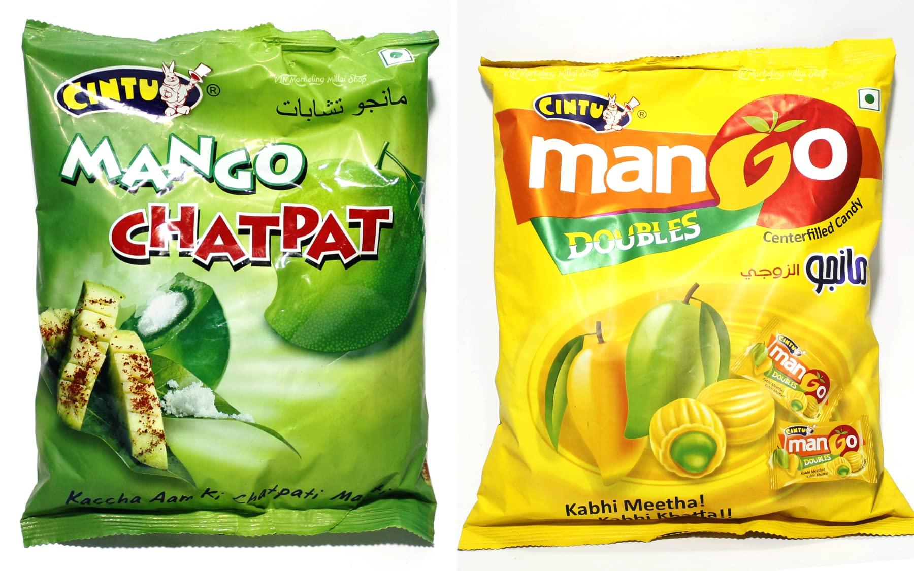 Cintu CINTU 20 Packs - Mango Chatpat Candy | Pack of 160 Pieces + Mango Doubles Center-filled Candy | Pack of 150 Pieces