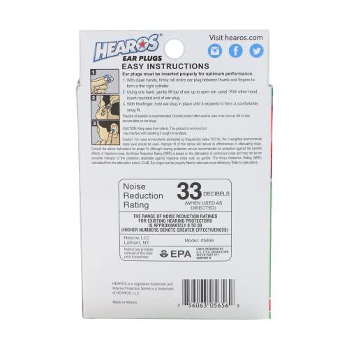 HEAROS HEAROS Xtreme Protection Series Ear Plugs, Blue, 56 Pair