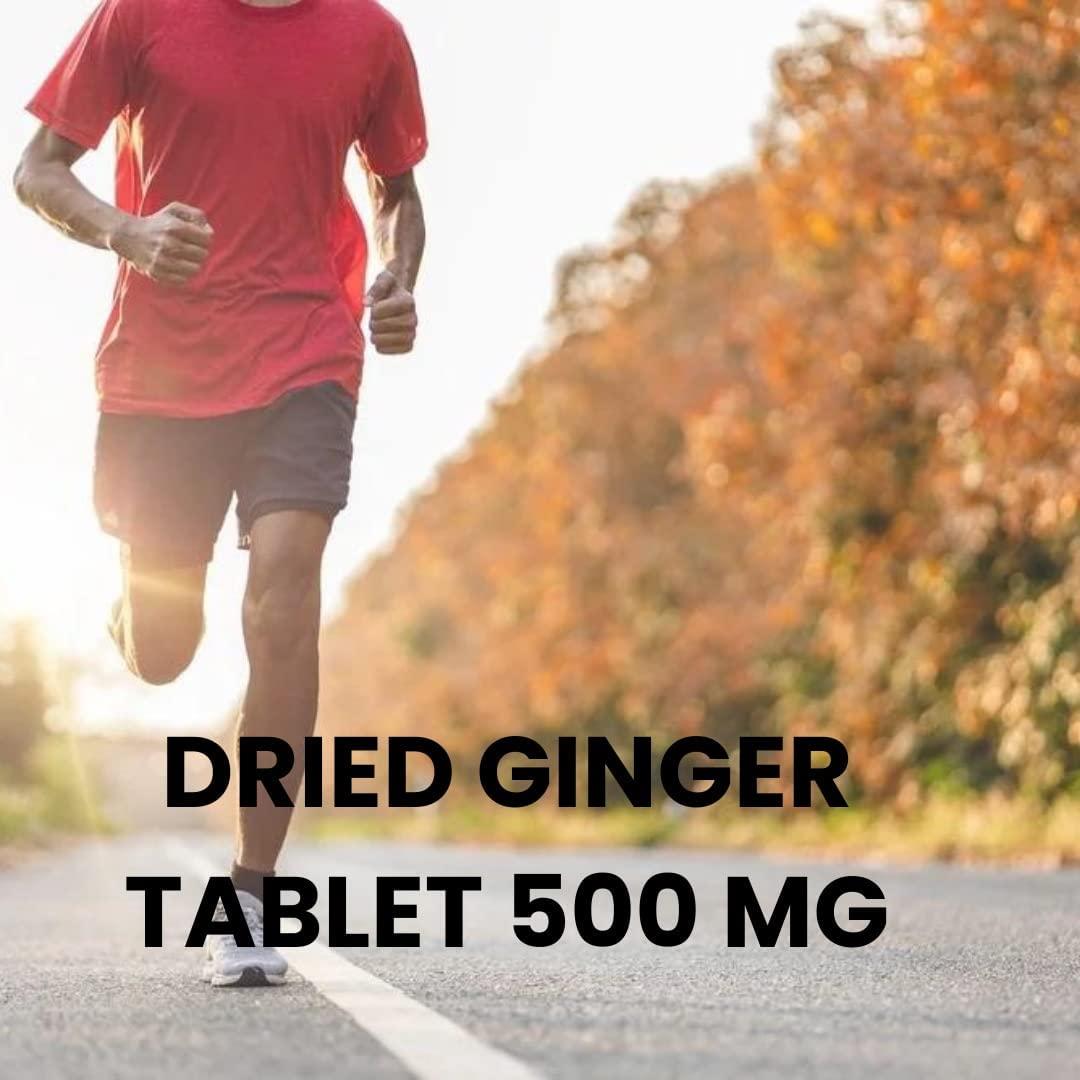 Genius Herbs Genius Herbs Dried Ginger Tablets 500mg (180 Tablets) Improves Digestion & Boosts Immunity Pack of 4