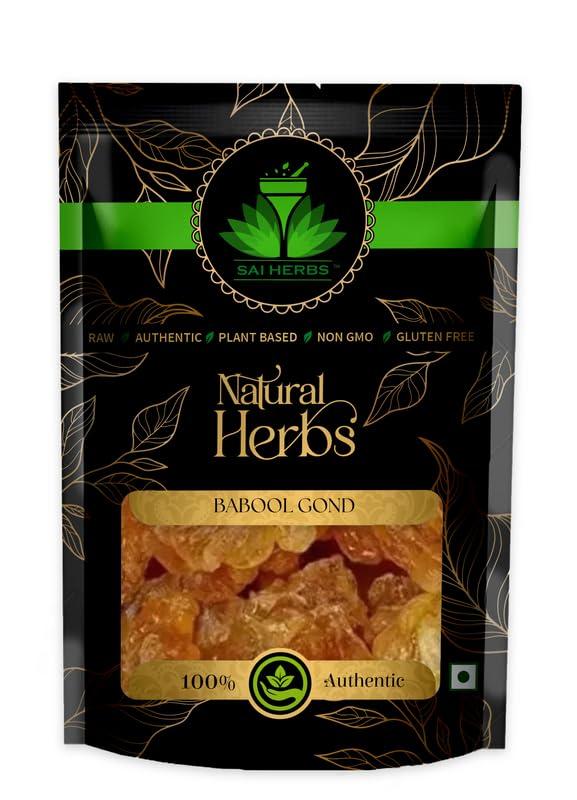 SAI HERBS SAI HERBS Gond Kikar | Acacia Gum | Edible Gum | Kikar/Dink/Gum Acacia | 100% Pure & Natural (500 Grams)