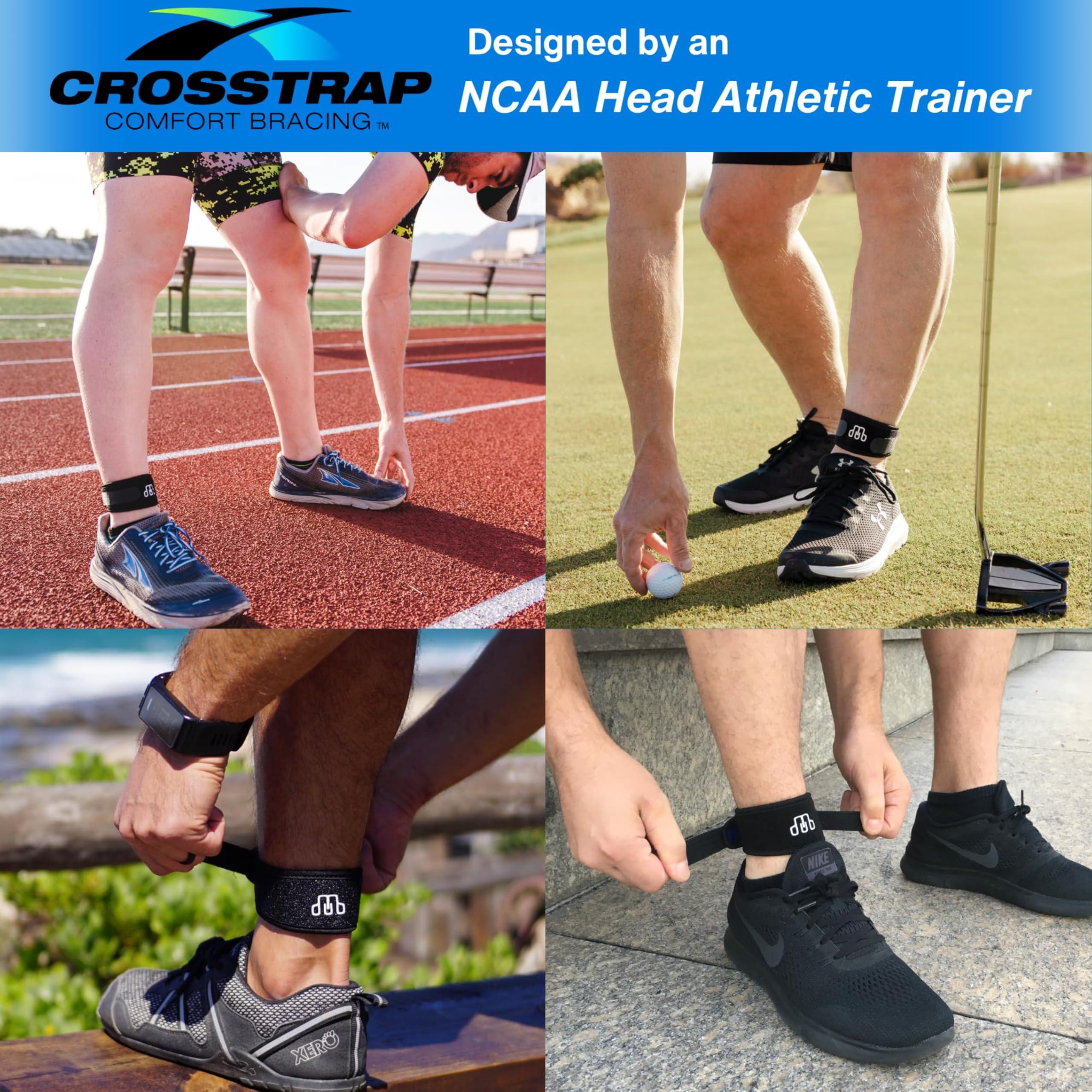 CROSSTRAP CROSSTRAP Achilles Strap - Ankle Support for Achilles Tendonitis - Support Brace for Men and Women - Neoprene Ankle Support for Running Cycling Sports