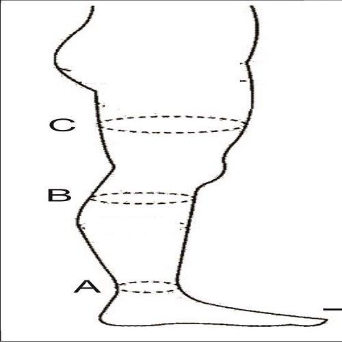 JOINTCOMFO Medical Antiskid Varicose Veins, Graduate Calibrated, Compression Socks, Stocking Improve Blood Circulation, Varicose Vein, Swollen, Aching Legs, Pain Relief, Edema, Sore Legs, Compression Sleeve with Anti Slip Grade-III, Unisex. (XL, Black)