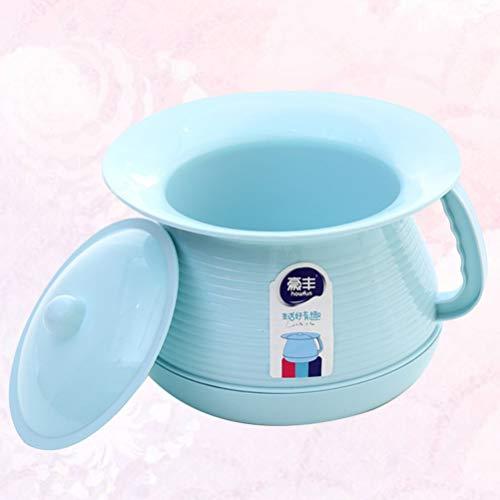 HEALLILY HEALLILY Potty Urinal Chamber Pot Bedpan Urinal Bottle Urine Pot Pee Bottle Urinal Bottle Urine Pots Urine Bucket Mobile Toilet for Kids Female Blue