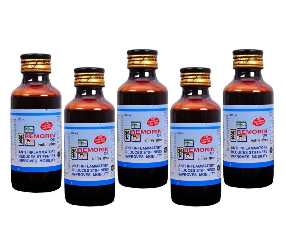 J & J DECHANE J & J DeChane - Remorin 100ml Oil - Pack of 5 - Oil for Joint Pains