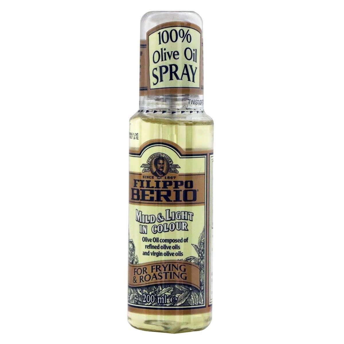 Filippo Berio Filippo Berio 100% Olive Oil Spray | Mild & Light in Colour | For Frying & Roasting, 6.76 fl oz 200 ml