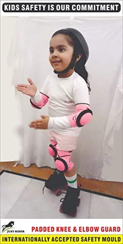 JUST RIDER JUST RIDER Skating kit for Kids (Pink, Small- 5-10 Year)