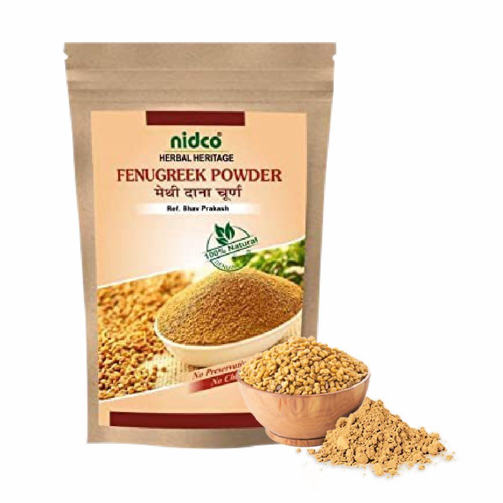 NIDCO Nidco Methi Dana/Fenugreek Powder with the Natural Herbs | Hair Growth | Menthya,| Venthayam| Menthulu| Trigonella Foenum-Graecum 100gms (Pack of 2)