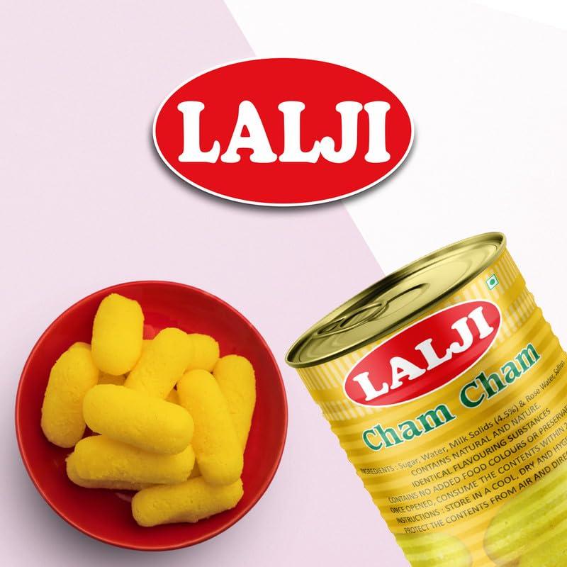 LALJI Lalji Foods Cham Cham 3Kg (1Kg x 3) | Exquisite Lalji Cham Cham | Traditional Indian Sweet Delights