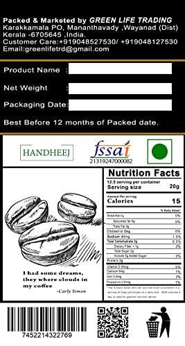 Generic GreenLife Whole Bean Coffee - Custom Roast - AA\' Grade -2 * 250g (Dark Roast) Pack of 2