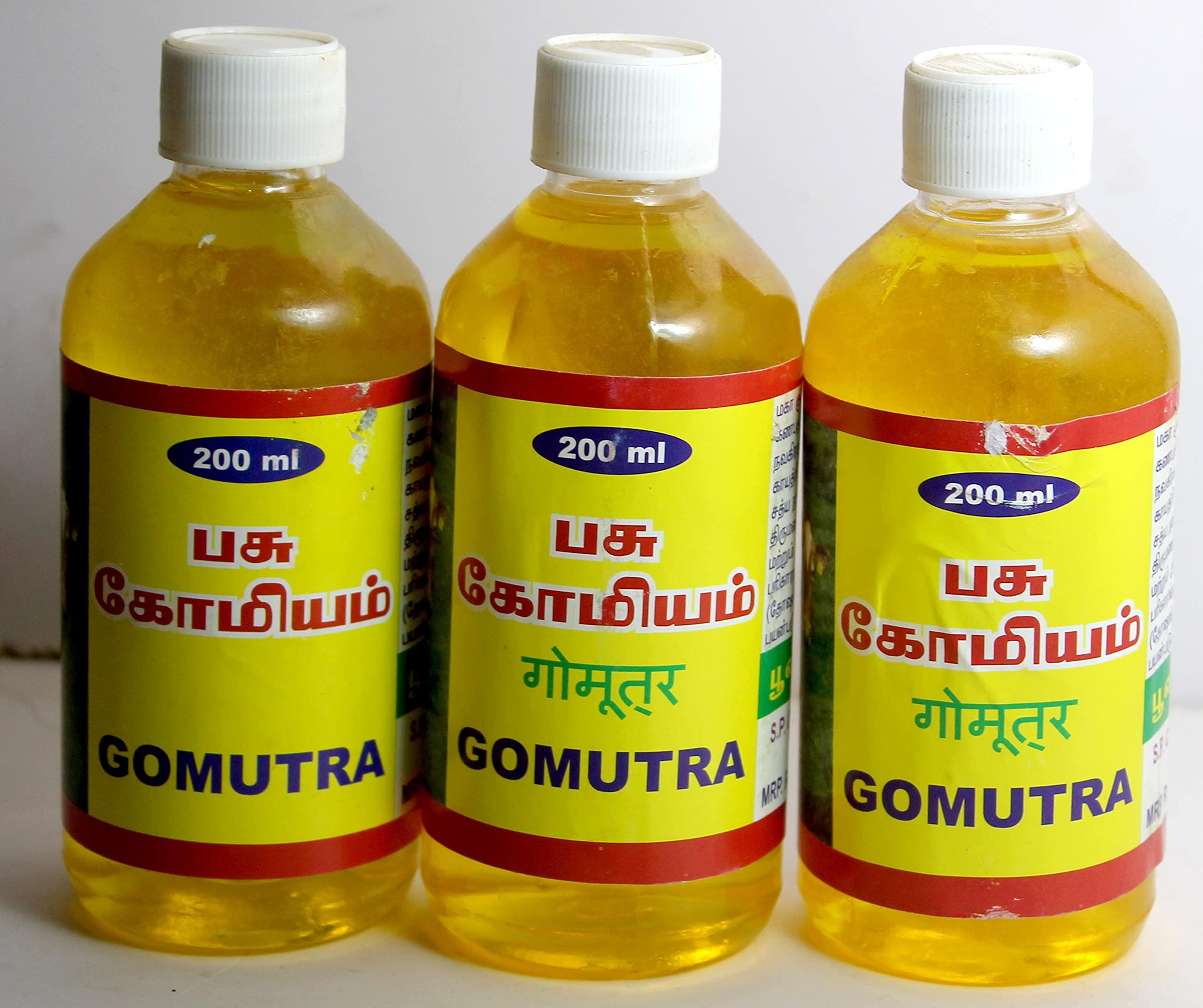 Generic 3 Piece-Desi Cow Gomutra 100% Gomutra Ark 100% Pure, Natural and Organic Cow Urine Gir Cow or Desi Cow Pack of 3 Gomutra For Drinking, Plants & pooja