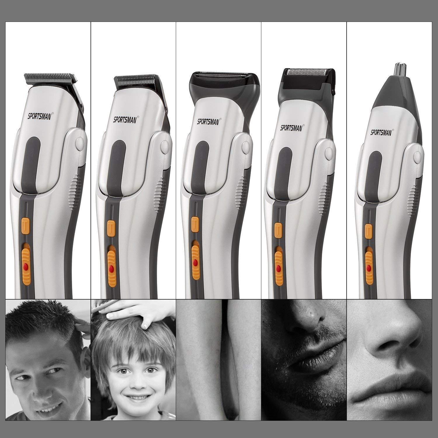 Techicon TECHICON Biaoya BAY-680 Best Performance 8 in 1 Rechargeable Grooming Kit/Hair Stainless Steel and Waterproof Trimmer for with High Precision and Turbo Boost Technology