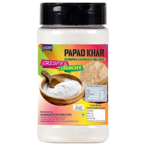 pmw Pmw - Papad-Khar - Jar Pack - Alkaline Salt Powder - Sodium Sesquicarbonate- Papad Kharo - Papadiao - 1kg