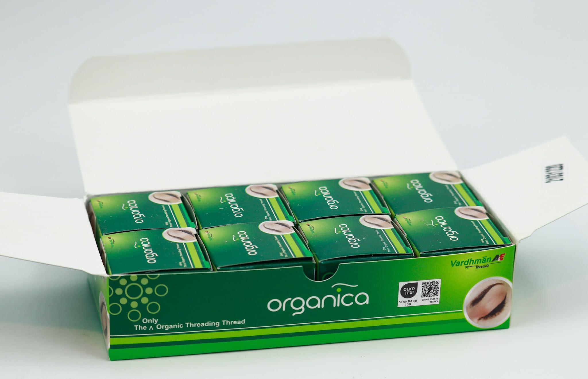 ZIBELL Organic Cotton Eyebrow Threading Thread Tool for Women - 8 Spools x 300 meters - Thread for Eyebrows Threading - Upperlips Shaping - Forehead Chin Hair Removal thread - Salon Spa Home by Zibell