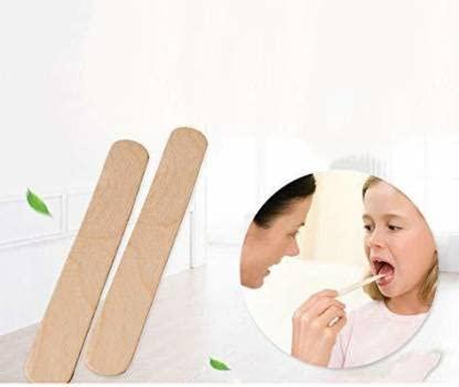 Shakuntla Shakuntla Smooth Wooden Waxing Spatula, Tongue Depression Wooden Spatula (50)