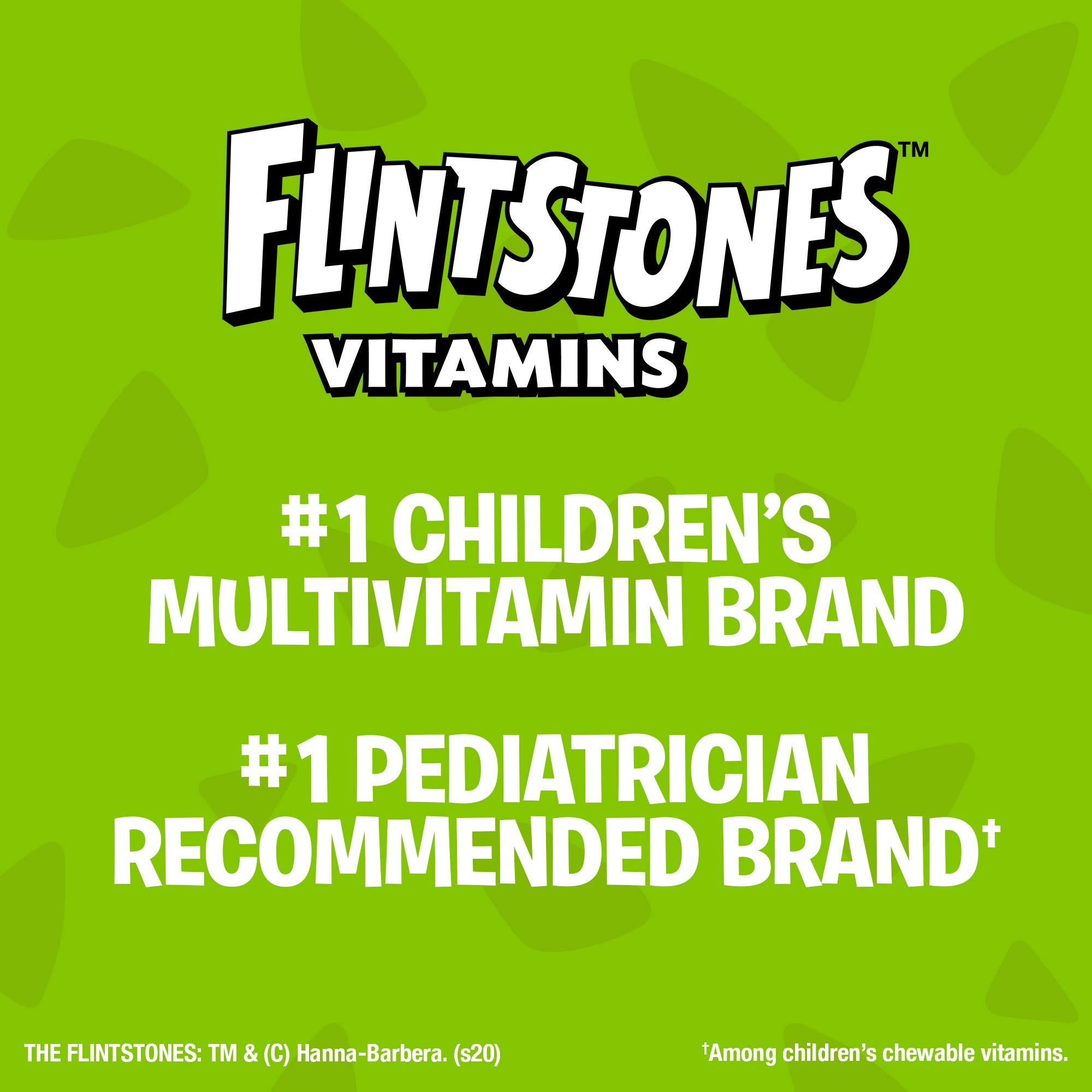 Flintstones Vitamins Flintstones Children's Multivitamin plus Iron Chewable Tablets, 60-Count