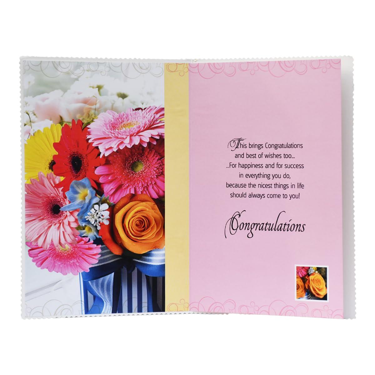 Saugat Traders Saugat Traders Congratulations Gift Set for Women and Girls - Gift Pack of Congratulations Greeting Card with Queen Crown Coffee Mug and Chocolate Box | Gift for Wedding Anniversary
