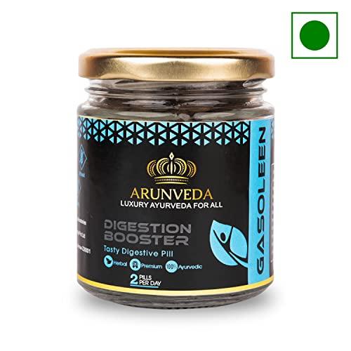 Sudhakar Sudhakar Arunveda Gasoleen Digestion Booster Tasty Digestive Pills with Sudh Heeng, Kala Namak and 9 Natural Herbs