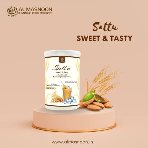 AL MASNOON AL MASNOON Sweet Sattu with Barley, Almond & Cardamom/A Nutritional & Delicious Energy Drink 250g(pack of 1)