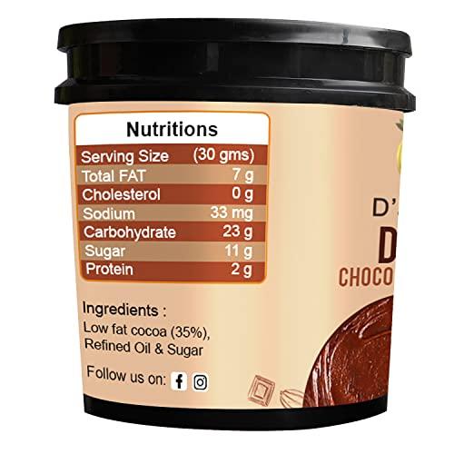 D'aromas D'aromas Dark Chocolate Spread-1kg | Best For Chocolate Dishes Bread Cakes | Chocolate Ganache