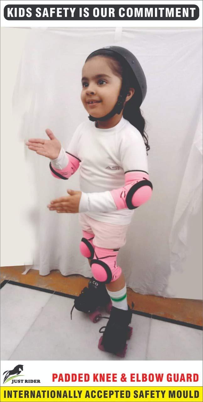 JUST RIDER JUST RIDER Skating kit for Kids (Pink, Small- 5-10 Year)