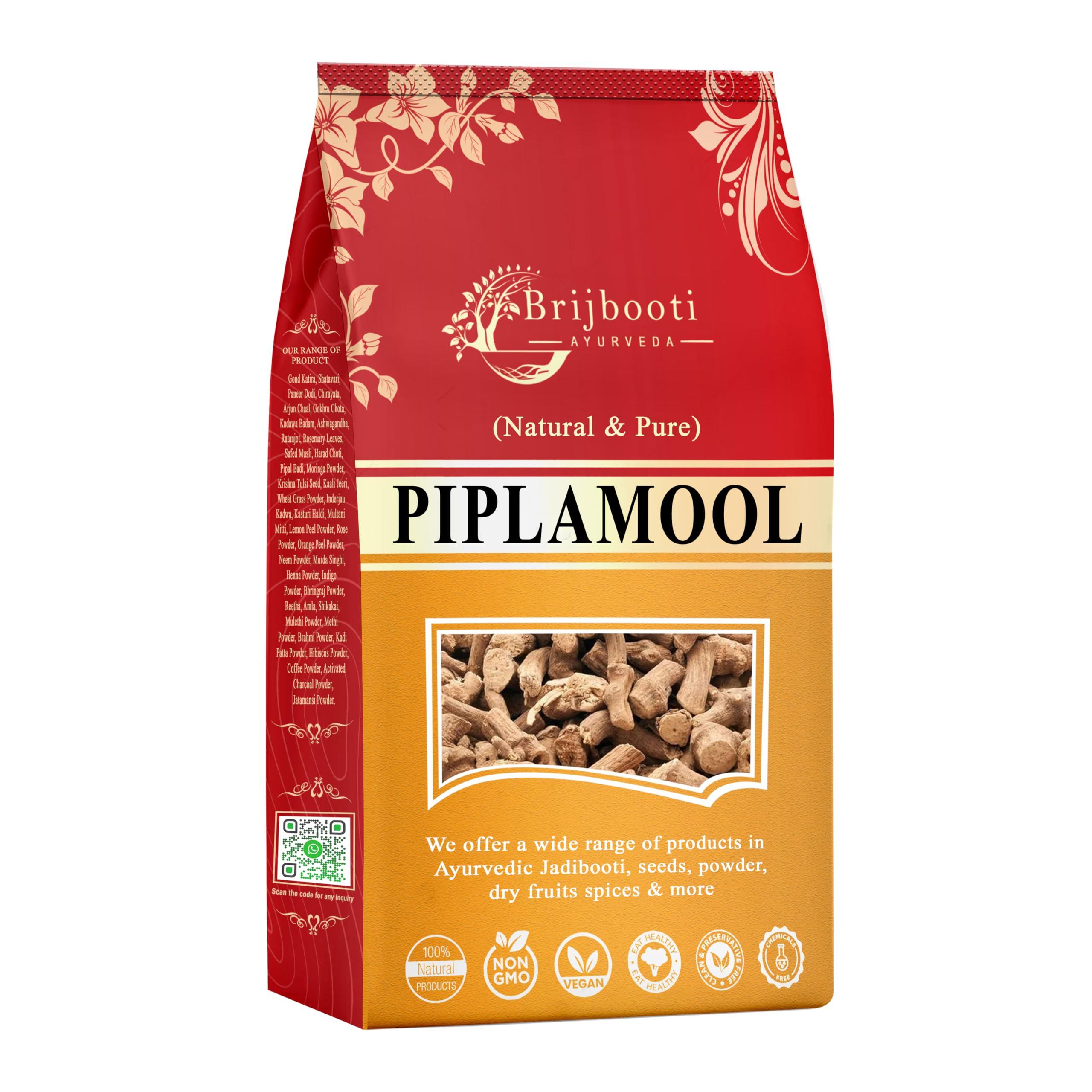 BrijBooti Brijbooti Pipla Mool (400 gm) | Piplamool Dampa | Piplamool | Peepla Mool