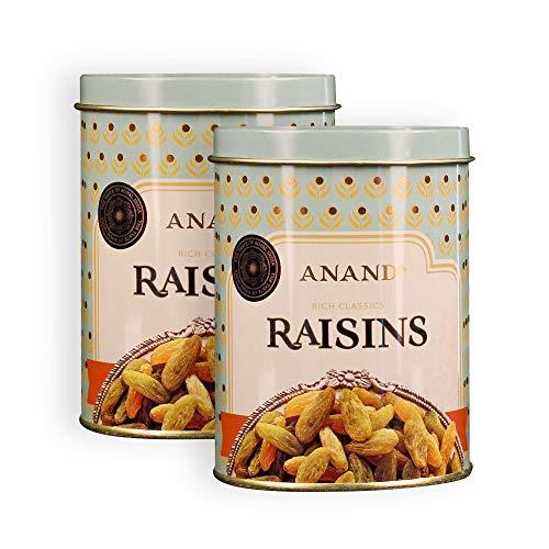 Anand Enterprises Anand Indian Raisins, 200g (Pack of 2) Tin