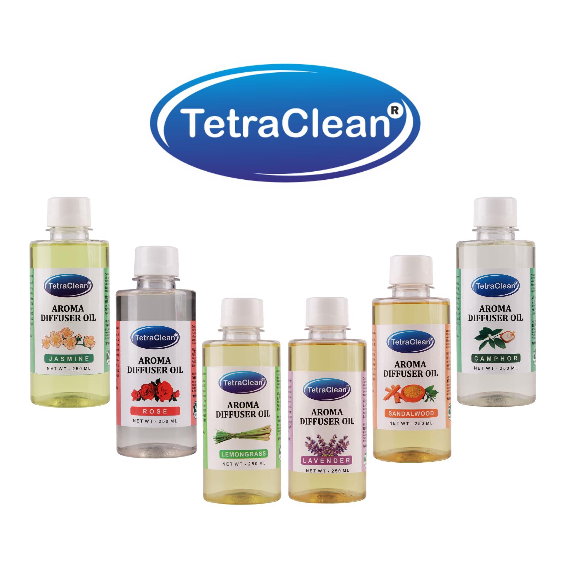 Tetraclean Tetraclean Lemon Grass Fragrance Aroma Diffuser Oil | For Home & Commercial Use, (250 ML)