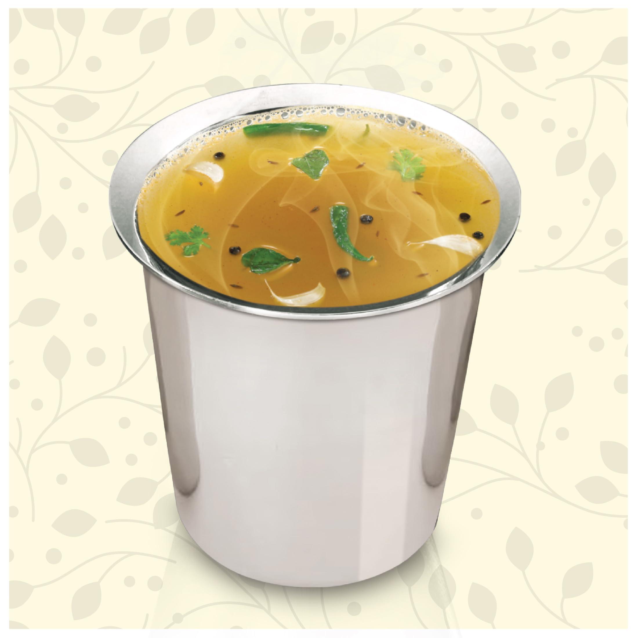 Indira\'s Indira\'s Instant Jeera Pepper Rasam Paste, More Flavourful than Rasam Powder Masala Mix, Ready To Eat Rasam, No Need For Cooking - Just Add Hot Water - 200g (Pack of 2)