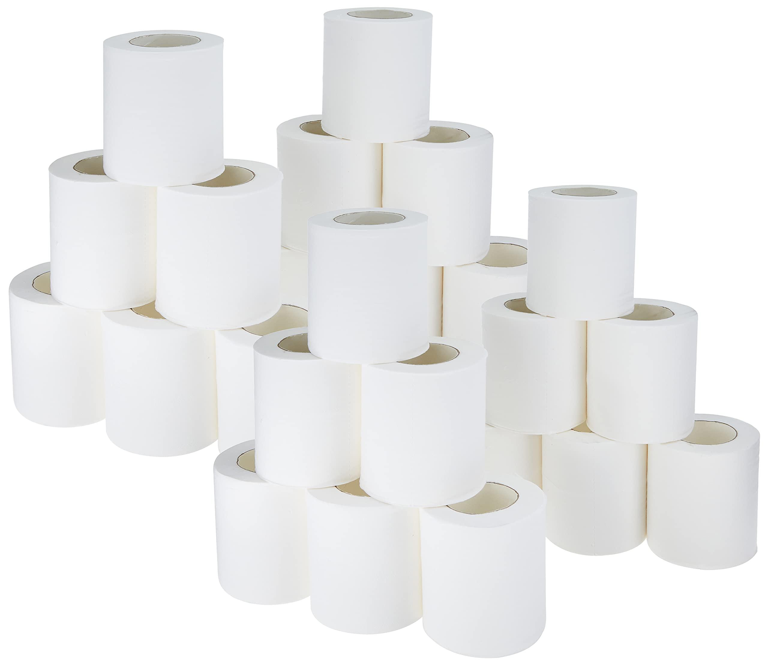 Amazon Brand - Solimo Amazon Brand - Solimo 3 Ply Toilet Paper Roll 3840 pulls | 160 pulls X 24 Rolls | soft and highly absorbent | 100% Natural Virgin Cellulose Fiber