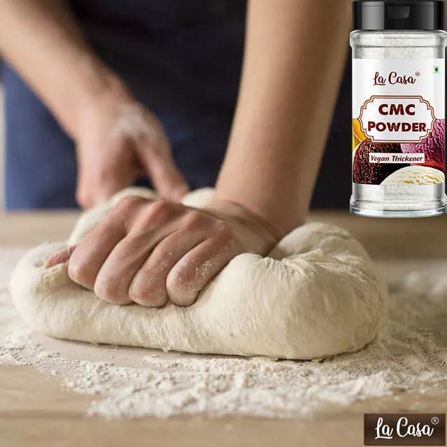 La Casa La Casa CMC Powder | Food Grade Carboxymethyl Cellulose | For Soft, Smooth and Creamy Cake Premixes and Ice Creams | 75g |