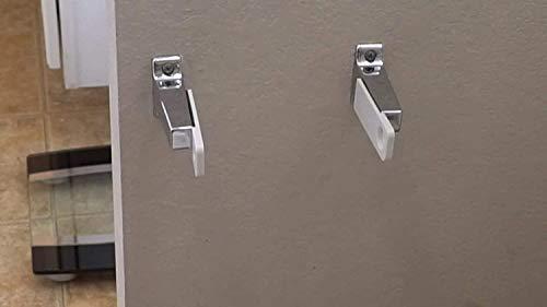 Teravan Teravan Fixed Extender Tabs - Toilet Paper Adhesive Extending Adapter Set for Larger Rolls - White, 2 Pack