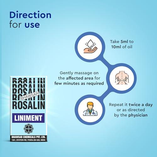 BHAWSAR ROSALIN, MAN AND WOMAN BHAWSAR Rosalin Liniment Oil 40 ml (Pack of 4)