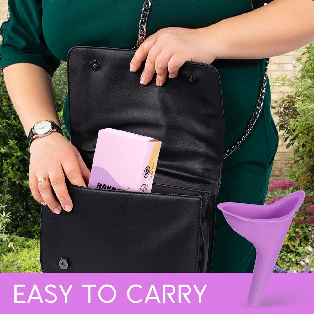 HAKDAY TFW Portable Female Women Urinal Camping Travel Toilet Device 4PCS,Purple